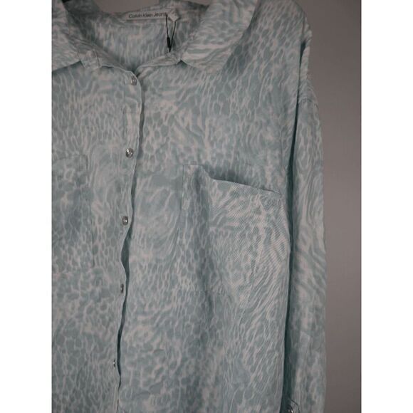 Calvin Klein Jeans Trendy Plus Size Botton down Shirt 3X - Picture 3 of 9